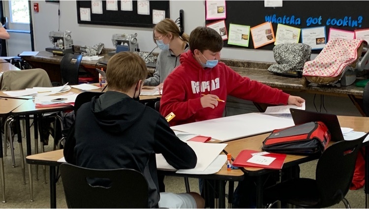 From floor plans and blueprints to graphing and 3D models. FACS 1 is rocking the career choice architecture dream bedroom!